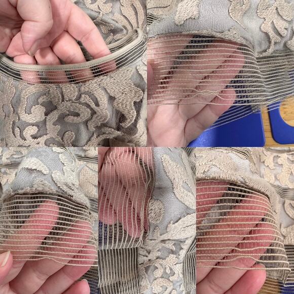 NWT Tadashi Shoji Lace Horsewire Dress Beige Boat Neck Wedding Cocktail Size 6 - Picture 13 of 16